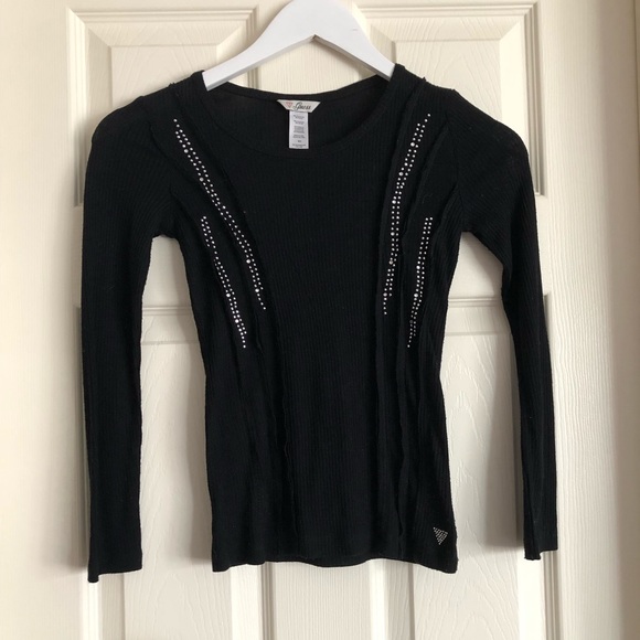 GUESS Ribbed Long Sleeve - Picture 1 of 4